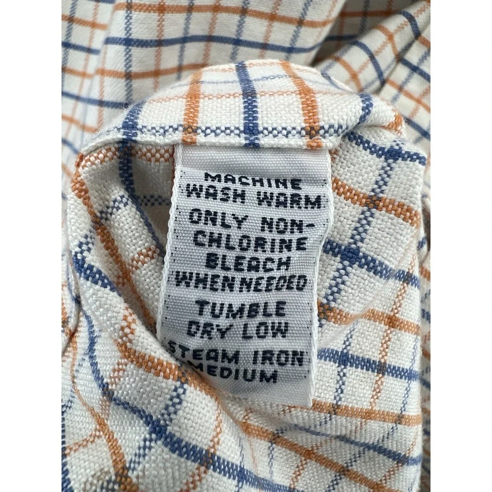 Polo Ralph‎ Lauren Shirt Mens 16.5 Classic Fit Tattersall Check Flesh Pony